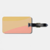 シンプルオーガニックシェイプスシャーベットパスパーソナライズされたテル ラゲッジタグ (裏面横)
