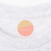 シンプルオーガニックシェイプズシャーベットパステルパーソナライズされた ラベル (貼付)