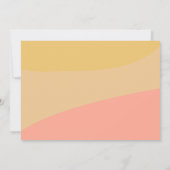 シンプルオーガニックシェイプズシャーベットパステルベビーシャワー 招待状 (裏面)