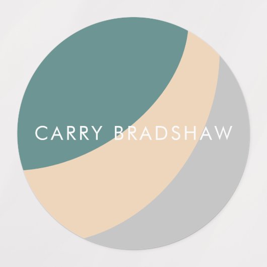 シンプルオーガニックシェイプズシャーベットパステルラベル ラベル (デザイン1)