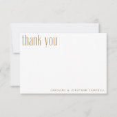 シンプルオーガニックシャーベットパステルカスタムブライダルシャワー サンキューカード (正面)