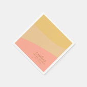 シンプルオーガニックシャーベットパステルカスタムブライダルシャワー スタンダードカクテルナプキン (角)