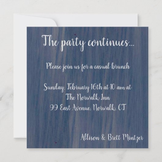 シンプルオーシャンコレクションのParty Card 招待状 (正面)