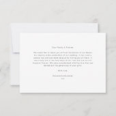 シンプルオーバーレイ結婚写真 サンキューカード (裏面)