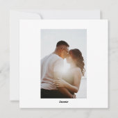 シンプルオーバーレイ結婚式招待状 シーズンカード (裏面)