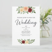 シンプルオーバーレイ結婚式招待状 シーズンカード (スタンド正面)
