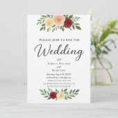 シンプルオーバーレイ結婚式招待状 招待状 (スタンド正面)