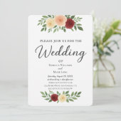 シンプルオーバーレイ結婚式招待状 招待状 (スタンド正面)