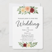 シンプルオーバーレイ結婚式招待状 招待状 (正面)