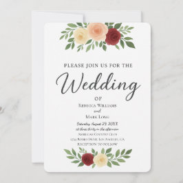 シンプルオーバーレイ結婚式招待状 招待状