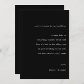 シンプルカジュアルタイプライタ結婚ー 招待状 (正面/裏面)