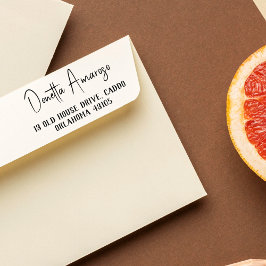 シンプルカジュアルミニマル書名氏 ラバースタンプ