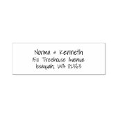 シンプルカジュアル手書き結婚の差出人住所 セルフインキングスタンプ (デザイン)