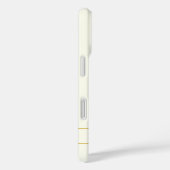 シンプルカスタマイズエレガント可能文字 | 金ゴールドオフ白 Case-Mate iPhoneケース (裏面 / 右)