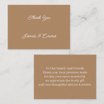 シンプルカスタマイズブラウン結婚さま