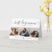 シンプルカスタマイズペットドッグマザーズ カード (黄色い花)