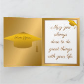 シンプルカスタマイズモダン金ゴールド カード (内部)