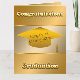 シンプルカスタマイズモダン金ゴールド カード