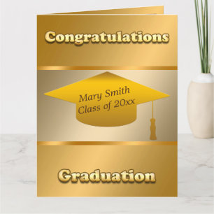 シンプルカスタマイズモダン金ゴールド カード