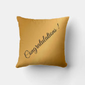 シンプルカスタマイズモダン金ゴールド クッション (裏面)