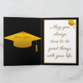 シンプルカスタマイズモダン黒金ゴールド カード (内部)