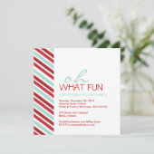 シンプルカスタマイズ可能なクリスマスパーティの招待状 招待状 (スタンド正面)