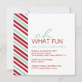 シンプルカスタマイズ可能なクリスマスパーティの招待状 招待状 (正面)