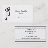 シンプルカスタマイズ可能なモダン不動産仲介業者名刺 名刺 (正面/裏面)