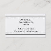 シンプルカスタマイズ可能なモダン不動産仲介業者名刺 名刺 (裏面)