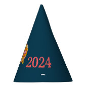 シンプルカスタマイズ可能なレトロ新年パーティー パーティーハット (右)