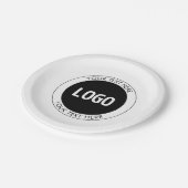 シンプルカスタマイズ可能な文字とロゴまたはイメージ ペーパープレート (アングル)