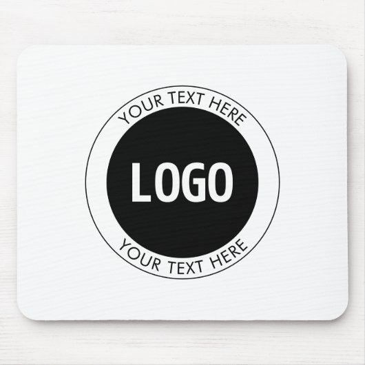 シンプルカスタマイズ可能な文字とロゴまたはイメージ マウスパッド (正面)