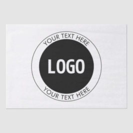 シンプルカスタマイズ可能な文字とロゴまたはイメージ 薄葉紙