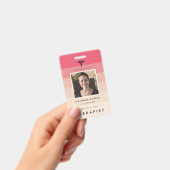 シンプルカスタマイズ可能な病院従業員名タグ バッジ (手持ち)