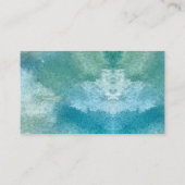 シンプルカスタマイズ名モダンBlueGreen Water Color 名刺 (裏面)