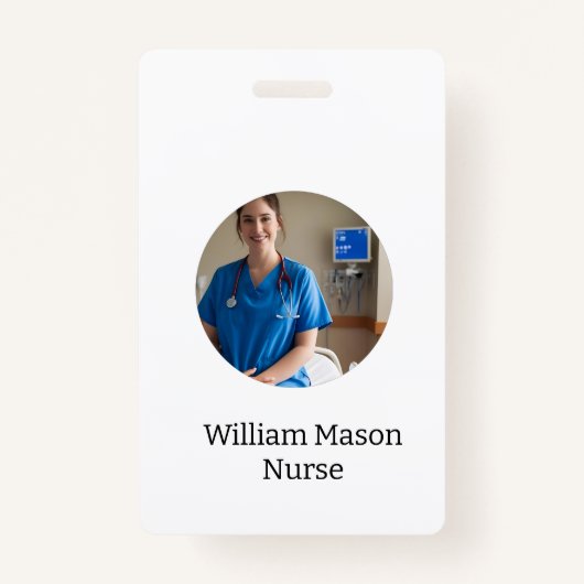 シンプルカスタマイズ看護 バッジ (正面)