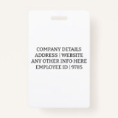 シンプルカスタマイズ看護 バッジ (裏面)