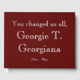 シンプルカスタマイズ葬/メモリアル招待帳 ゲストブック