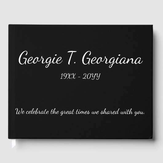 シンプルカスタマイズ&メモリアルゲストブック ゲストブック (正面)