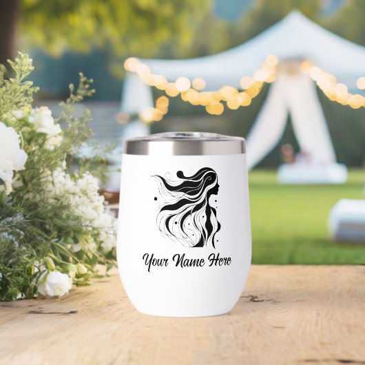 シンプルカスタムのパーソナライズしたロゴのウォーターボトル (ウェディング (回転後))