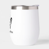 シンプルカスタムのパーソナライズしたロゴのウォーターボトル (左面)