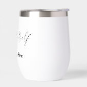 シンプルカスタムのパーソナライズしたロゴのウォーターボトル (左面)