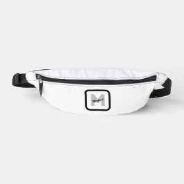 シンプルカスタムイニシャル名ボタン ファニーパック