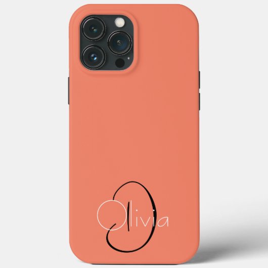 シンプルカスタムイニシャル Case-Mate iPhoneケース (裏面)
