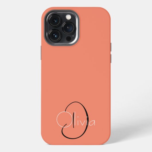 シンプルカスタムイニシャル iPhoneケース (裏面)