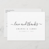 シンプルカスタムウェディング ポストカード (正面/裏面)