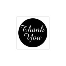 シンプルカスタムエレガントサンキューゴム印