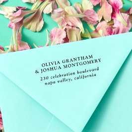 シンプルカスタムエレガント差出人住所 セルフインキングスタンプ