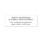 シンプルカスタムエレガント差出人住所 セルフインキングスタンプ (デザイン)