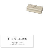 シンプルカスタムエレガント差出人住所 ラバースタンプ (押印)